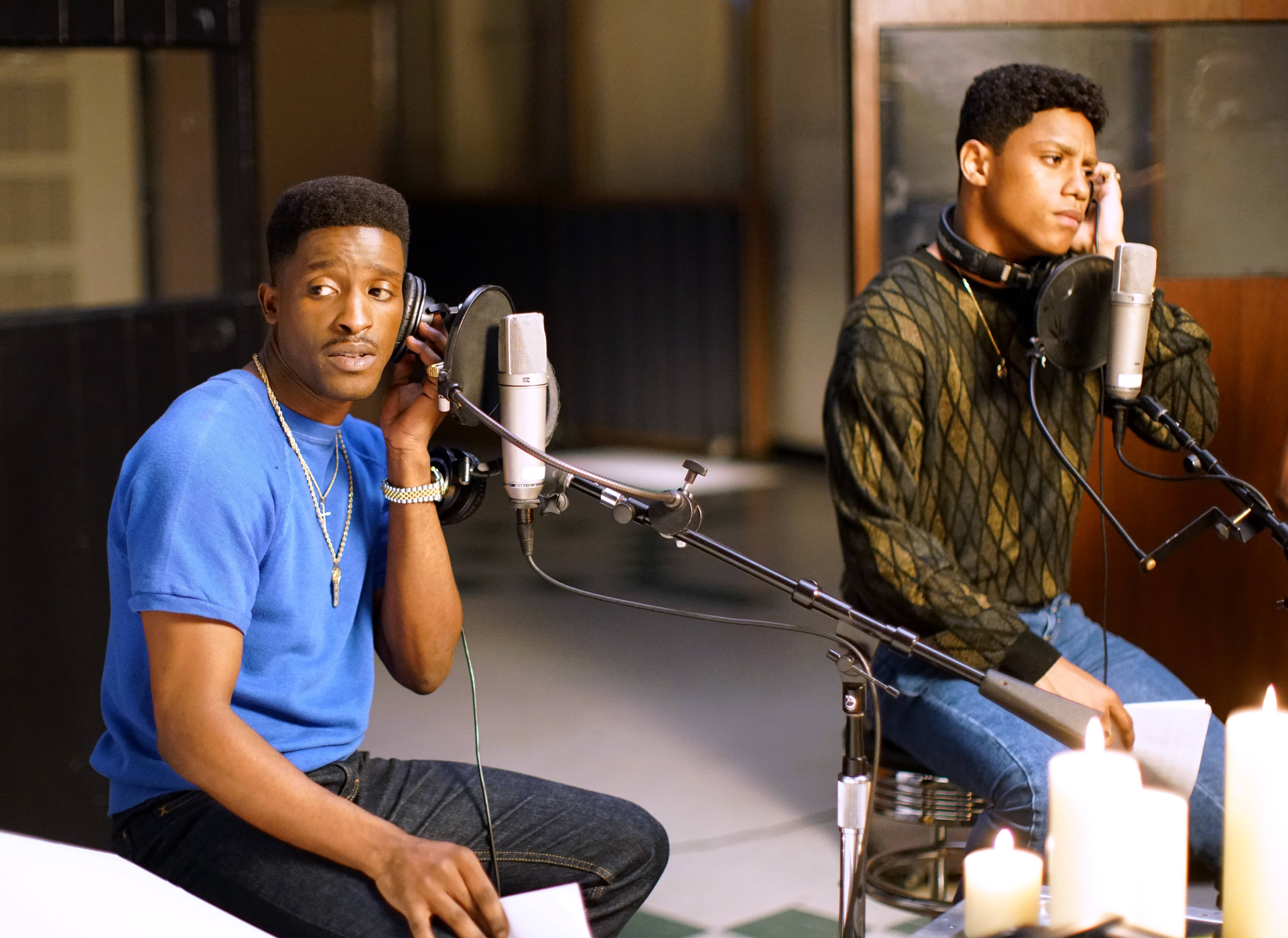 The Moment We Couldn't Stand It - He showed us that he can sing in The New Edition Story. Our hearts melted seeing him and the other boys sing &quot;Can You Stand the Rain.&quot; Just think about all of the serenades.&nbsp;(Photo: Bennett Raglin/BET)