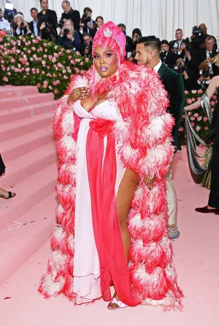 Lizzo in Marc Jacobs - (Photo: Dimitrios Kambouris/Getty Images for The Met Museum/Vogue)&nbsp;