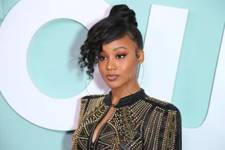 Katlyn Nichol walks the red carpet. - (Photo by Leon Bennett/Getty Images for BET)