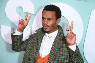 Jelani Winston attends the premiere in Los Angeles. - (Photo by Leon Bennett/Getty Images for BET)