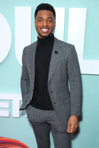 Christopher Jefferson, who stars as JT Tucker, walks the red carpet. - (Photo by Leon Bennett/Getty Images for BET)