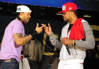 Method Man and Redman - Fab passed the dutch to the left hand side to Meth and Red&nbsp;as they got the crowd lifted.(Photo: Raymond Hagans/MediaPunch/Corbis)