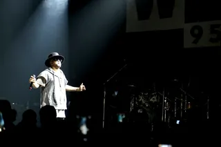 Walkin' on the Moon - The-Dream looked like Yeezus in sweats with his humble-man attire for a headlining performance at WPGC's Birthday Bash.(Photo: BET)