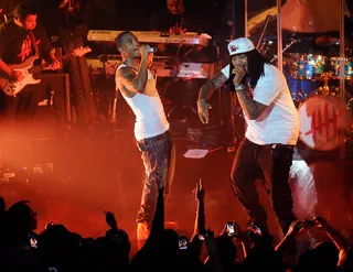 Hot Boyz - Trey Songz and Waka Flocka take the stage at the Heineken Red Star Access Atlanta.&nbsp; (Photo: Rick Diamond/Getty Images for Heineken)