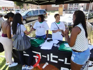 Grambling State - Rap-It-Up Tent activity  (Photo: BET)