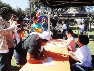 Grambling State - Learning about OppsPlace in the Career Center.(Photo: BET)