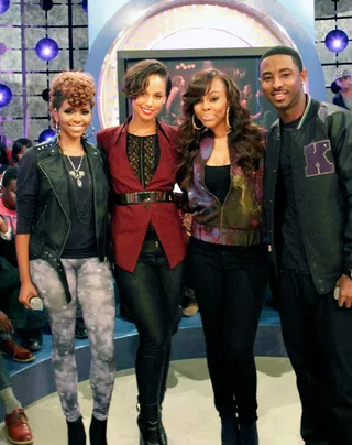 Line Up - Alicia Keys visits 106 &amp; Park(Photo: Randy Smith/BET)