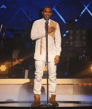 R&amp;B Vibes  - Singer Trey Songz performs a tribute for BET Honors Musical Arts Award recipient&nbsp;Usher. He adds his own spin to &quot;Nice and Slow.&quot; (Photo: Brad Barket/BET/Getty Images for BET)&nbsp;