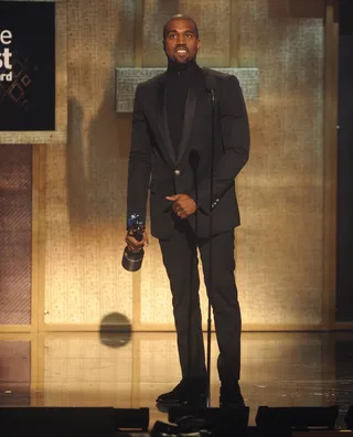 Yeezus Spits Knowledge  - The BET Honors Visionary Award honoree&nbsp;Kanye West gave one of the most esteemed speeches of the night and really woke up everyone in the room. The moment was sincere and epic! (Photo: Brad Barket/BET/Getty Images for BET)