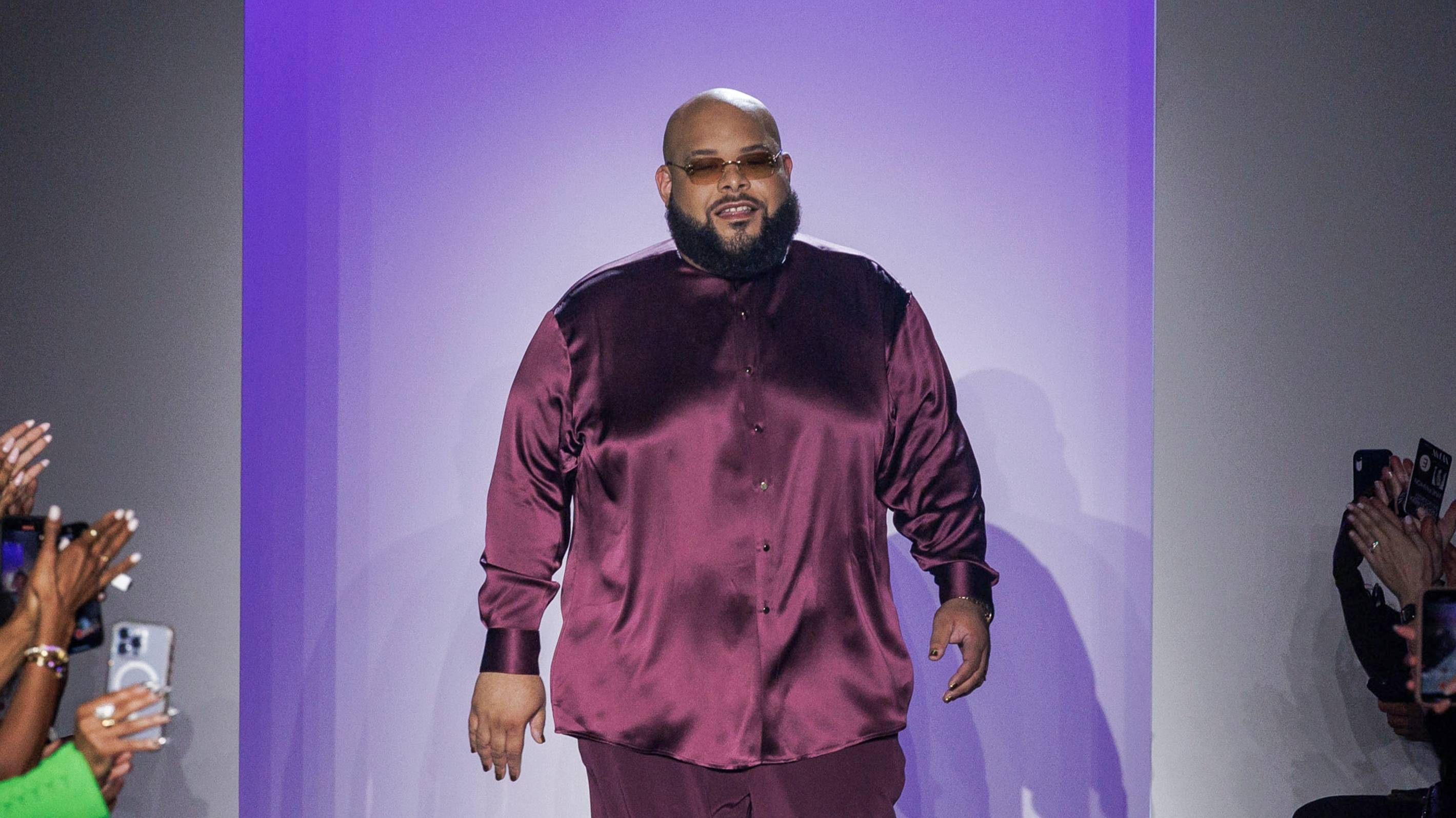 Fashion designer Sergio Hudson walks the runway during the Sergio Hudson Ready to Wear Spring/Summer 2024 fashion.