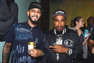 Culture Club - Swizz Beatz and Noreaga post up inside Swizz's The Dean Collection X BACARDI Untameable House Party during Art Basel in Miami.(Photo: Frazer Harrison/Getty Images for Bacardi)