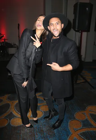Cuttin' Up - Zendaya Coleman and Tahj Mowry are having a blast supporting a great cause at the Inaugural World AIDS Day Benefit Presented by UnAIDS-USA and Africa Rising LA.(Photo: FayesVision/WENN.com)
