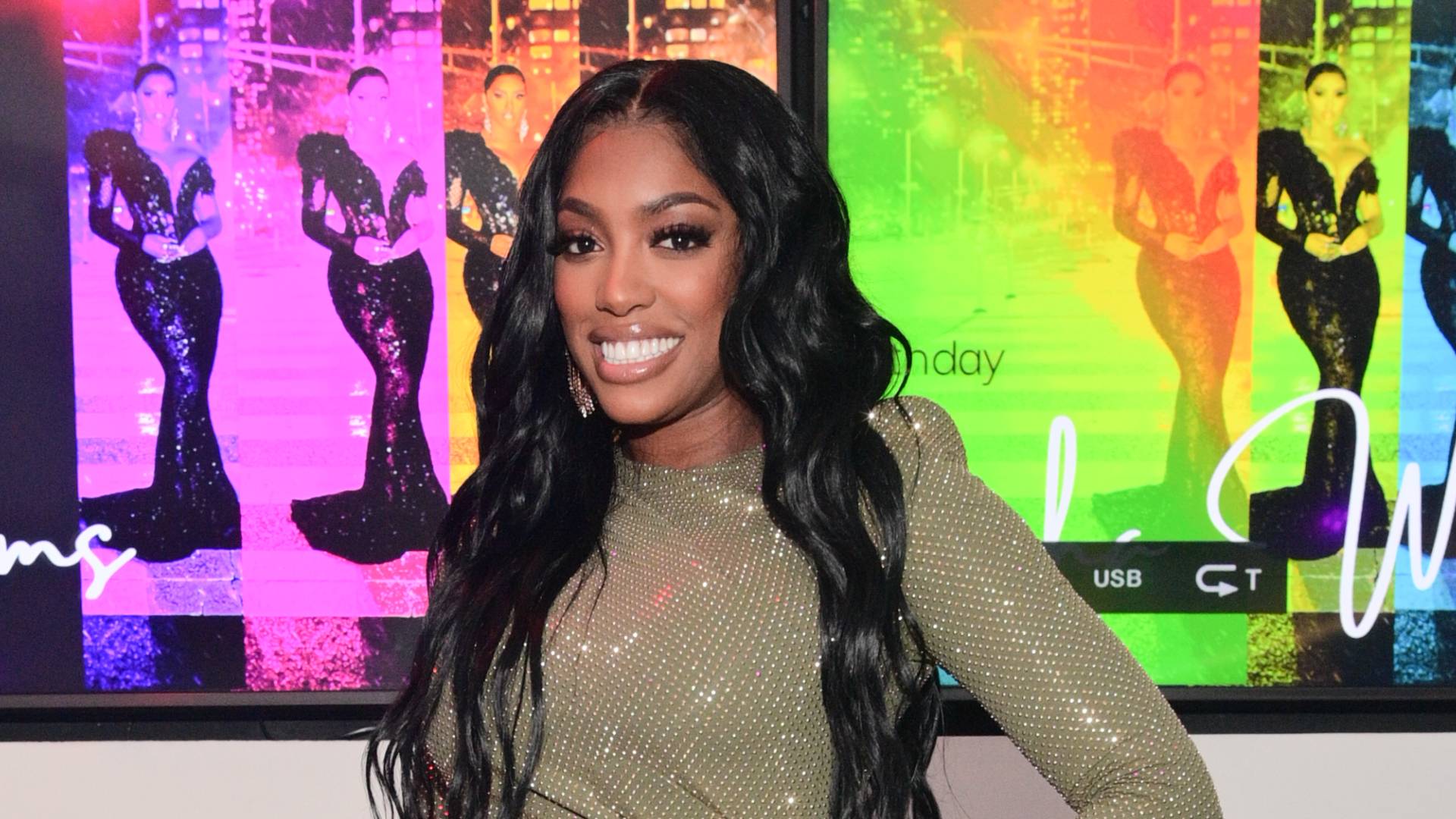  Porsha Williams attends Her Private Birthday Celebration on June 22, 2021 at Republic in Atlanta, Georgia.