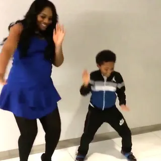 Yandy and Little Mendeecees Get Down - An Instagram video surfaced of Yandy Smith&nbsp;and Little Mendeecees getting down. The very pregnant reality star and her soon-to-be step son were all smiles and giggles as they hit the Nae Nae and the Dougie. Watch the cute moment here.&nbsp;   (Photo: Yandy Smith via Instagram)