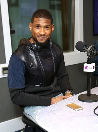 American Boy - Usher&nbsp;stops by Kiss FM Studio in London to chat about his "The UR Experience" Tour coming to Europe in February of 2015.(Photo: Tim P. Whitby/Getty Images)