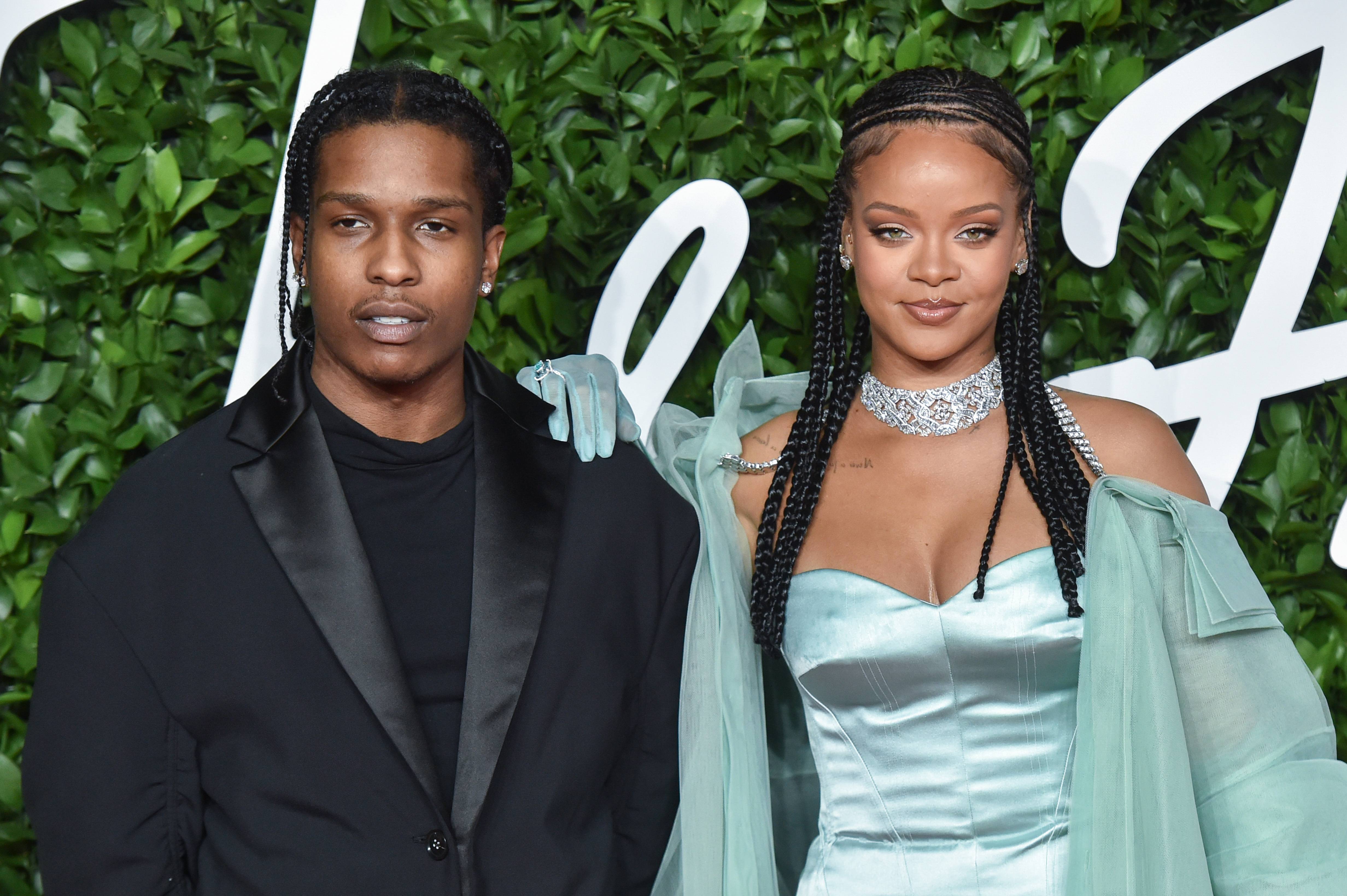 A$AP Rocky and Rihanna on BET Buzz 2021