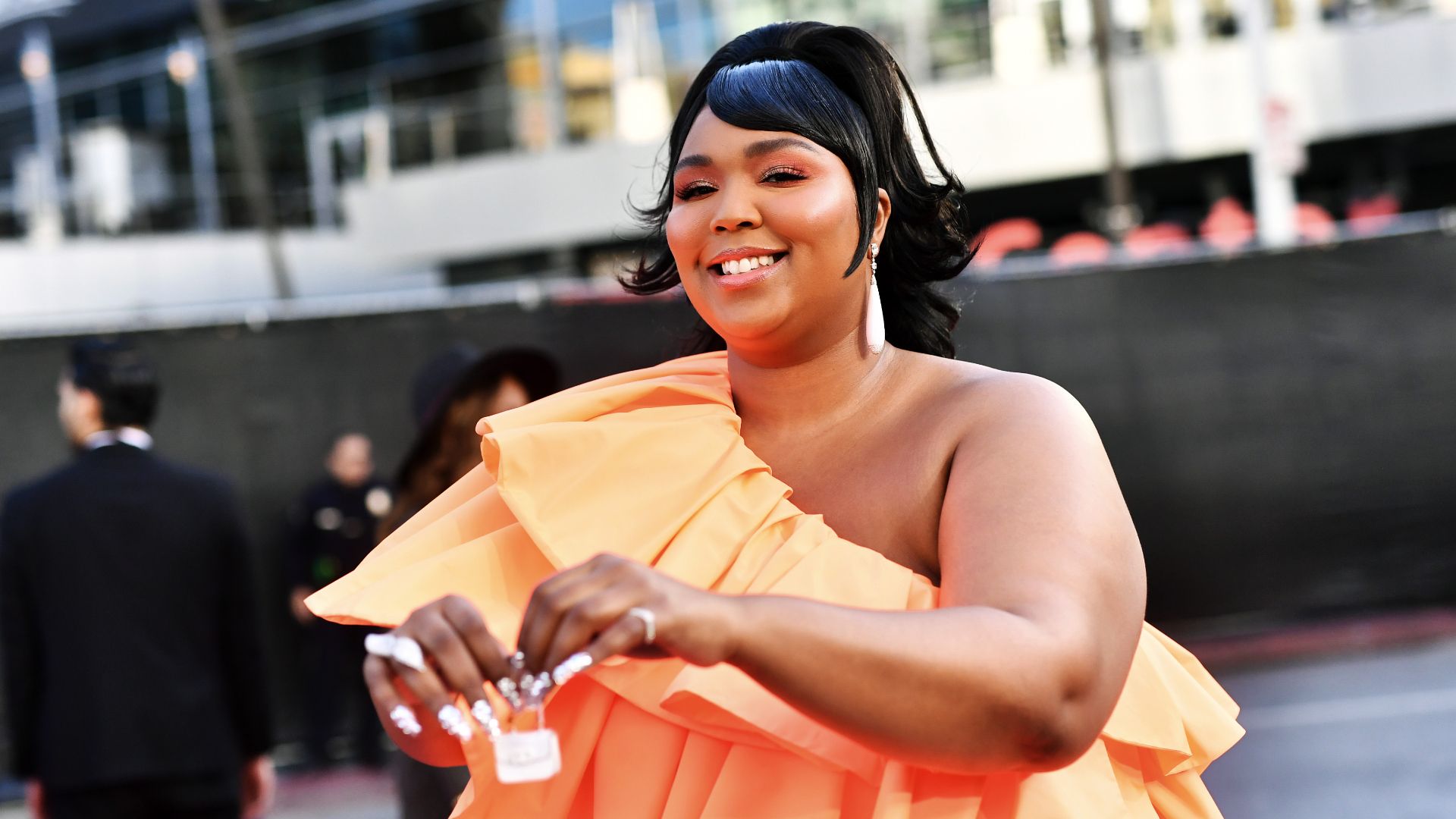 Lizzo attends the 2019 American Music Awards at Microsoft Theater on November 24, 2019 in Los Angeles, California. 