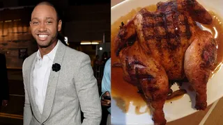 Terrence J  - The E! News host stays mean and lean with his favorite grilled chicken.  (Photos from left: Alberto E. Rodriguez/Getty Images, Terrence J via Instagram)