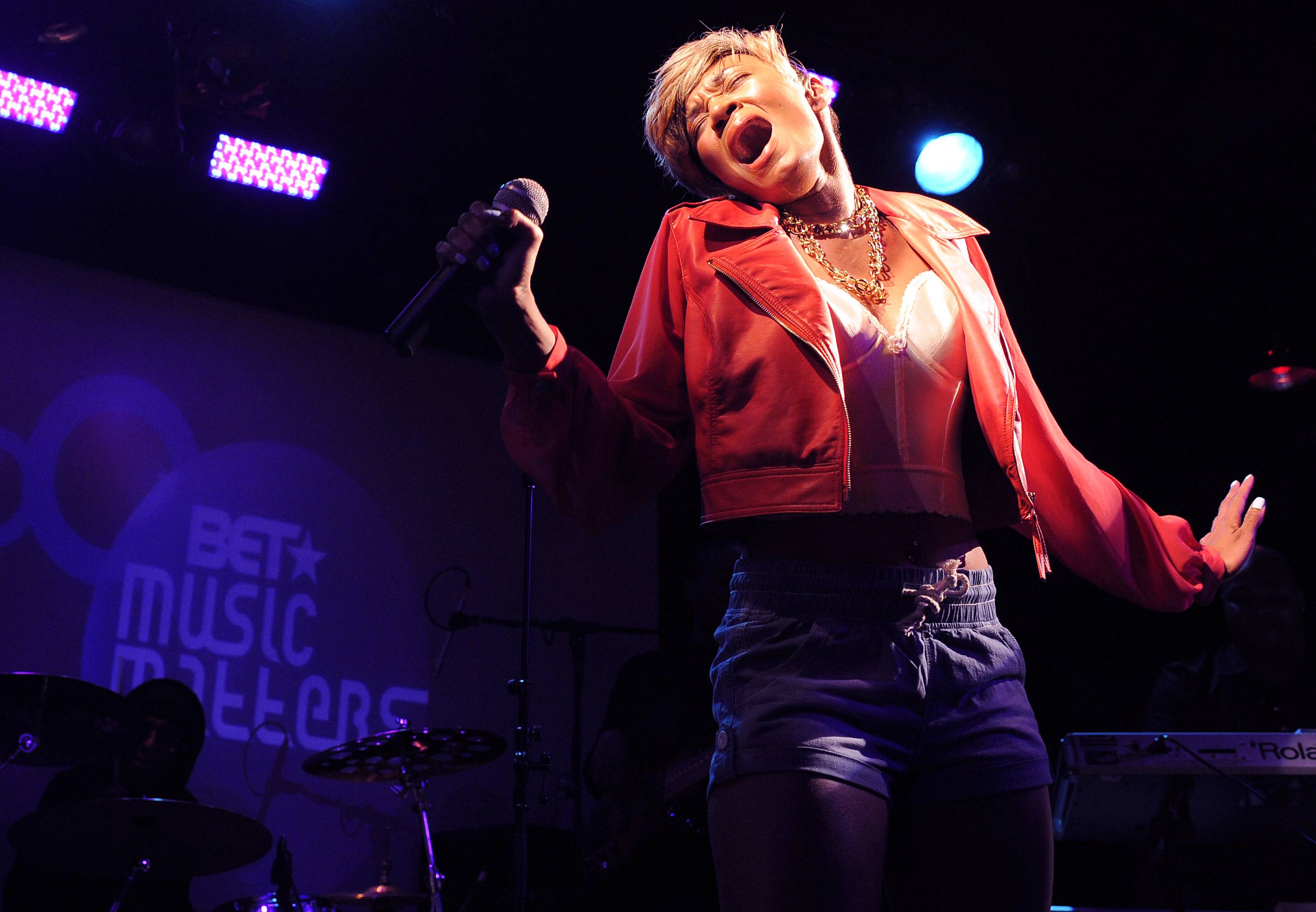Passion Mark  - Natalie Imani shares why music is the mark of her passion at the BET Music Matters Showcase at Santos in NYC.(Photo: John Ricard/BET)