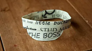 Ooak Boy Sayings Visor  - Mom’s one of the hottest women in Hollywood and dad is undeniably fine. Baby Martinez can show off his inherited swag in this Ooak visor and let the world know who’s the boss.(Photo: Courtesy of BoyKrazie via Etsy)