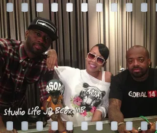 Monica @monicamylife - Monica is making a come back! Jermaine Dupri along with Bryan Michael Cox are back in the studio working on new music with the "expecting" singer. (Photo: Instagram via Monica)