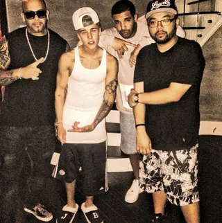 Justin Bieber @justinbieber - "me Franny Mally mall at the cribo" Justin Bieber take's a cue from Drake's The Motto. &nbsp;(Photo: Instagram via Justin Bieber)