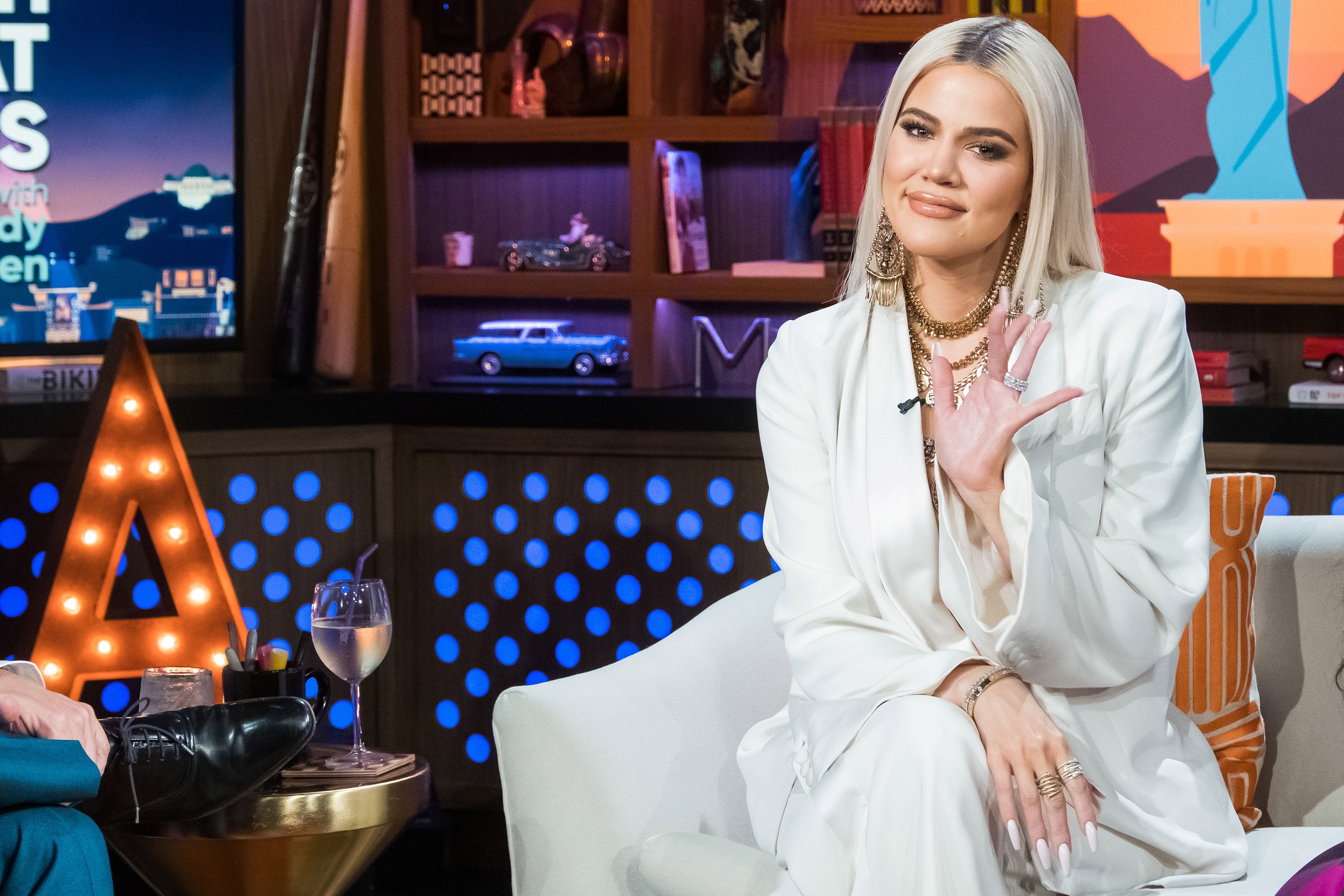 WATCH WHAT HAPPENS LIVE WITH ANDY COHEN -- Pictured: Khloe Kardashian -- (Photo by: Charles Sykes/Bravo/NBCU Photo Bank)