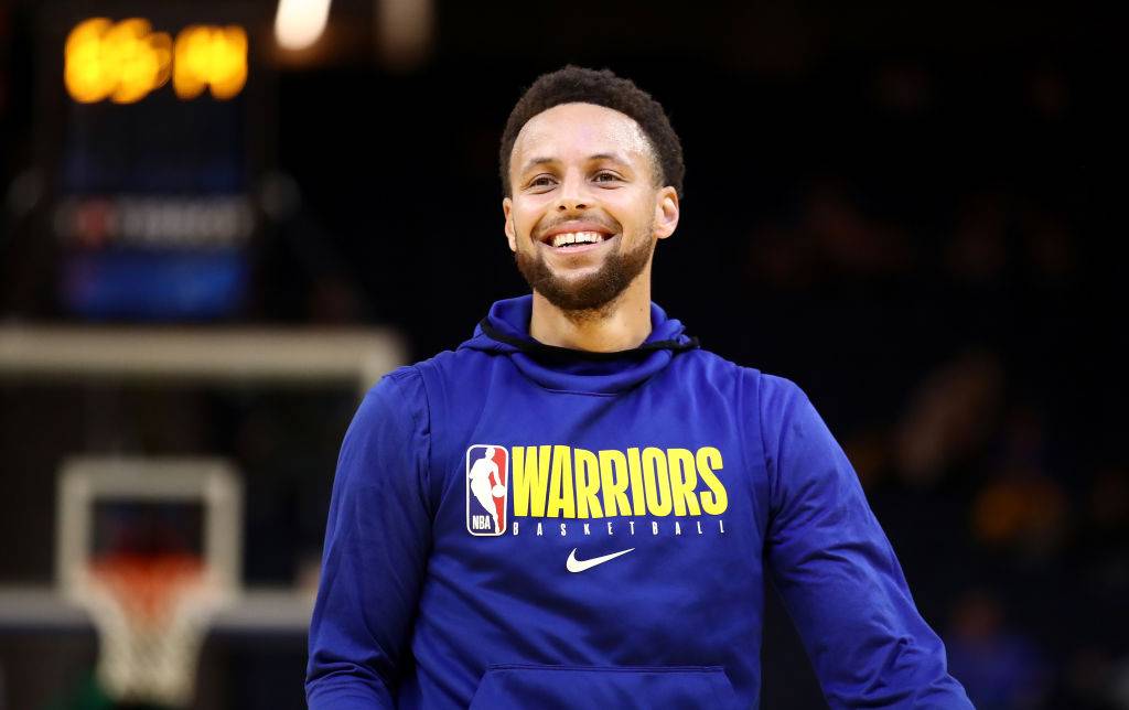 SAN FRANCISCO, CALIFORNIA - MARCH 05:  Stephen Curry #30 of the Golden State Warriors warms up before their game against the Toronto Raptors at Chase Center on March 05, 2020 in San Francisco, California.  NOTE TO USER: User expressly acknowledges and agrees that, by downloading and or using this photograph, User is consenting to the terms and conditions of the Getty Images License Agreement.  (Photo by Ezra Shaw/Getty Images)