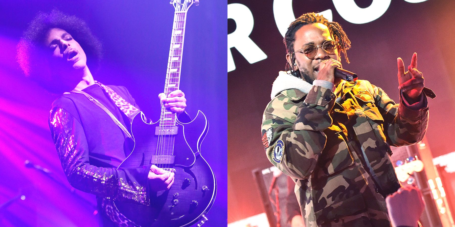 Speaking of Prince... This new footage of Prince performing with Kendrick Lamar hit the internet, which makes us believe sunnier days will come again. - (Photos from left: Chelsea Lauren/Getty Images for NPG Records 2015, Mike Coppola/Getty Images for MTV)&nbsp;