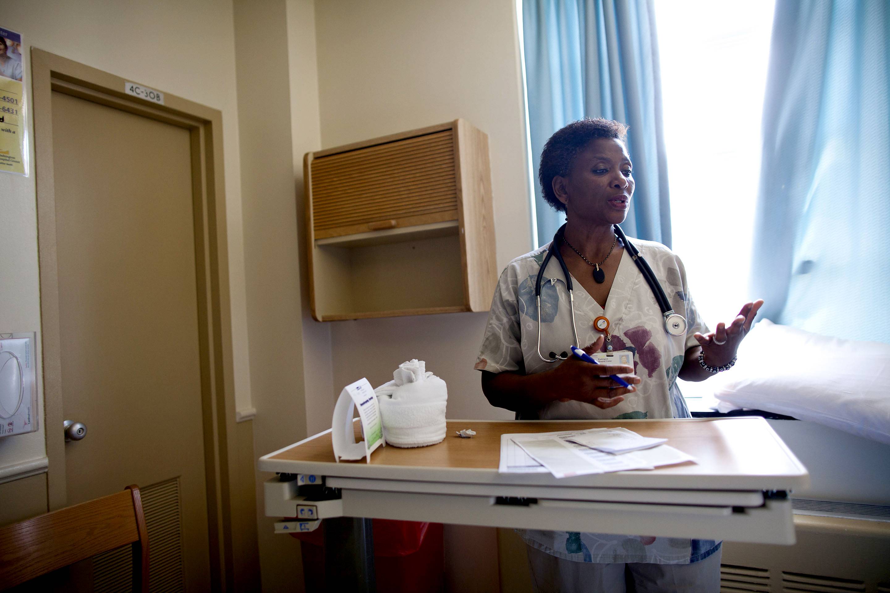 Nurses - Nurses are in high demand in the U.K., Australia, Canada, New Zealand and several other countries. In the U.K., demand is most high for neonatal intensive care nurses and operating room nurses.&nbsp; (Photo: Pratik Shah/The Washington Times /Landov)