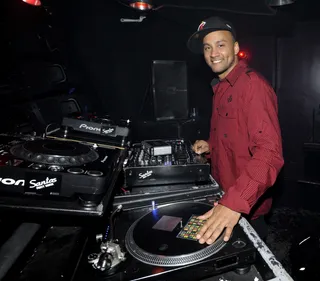 Go DJ!&nbsp; - DJ Lyve spins for the Santos Party House crowd in between sets at the BET Music Matters showcase.&nbsp;(Photo: John Ricard/BET)