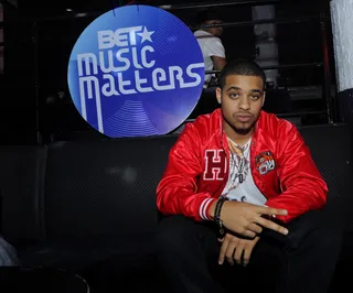 Next Up - Mike Classic hangs out backstage before his set at the BET Music Matters showcase.&nbsp;(Photo: John Ricard/BET)