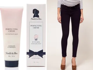For&nbsp;the Mom-to-Be - Noodle and Boo’s luxe cream is touted for its yummy fresh scent and also helps make stretch marks disappear. Or help her cover up her bump in style with ASOS Maternity pants (a brand Beyoncé sported during her pregnancy).  (Photos: Courtesy of Noodle &amp; Boo; Courtesy of Asos)