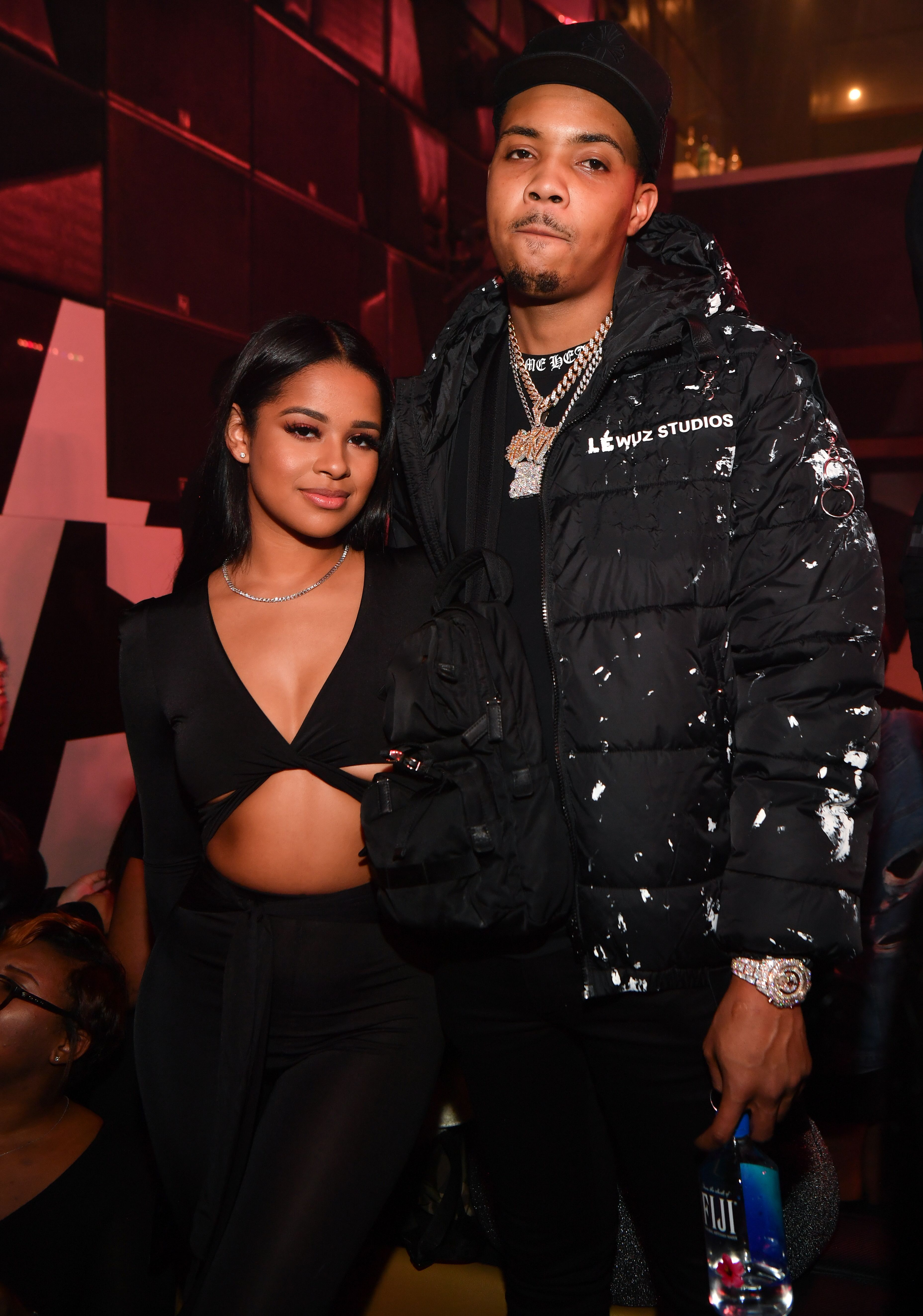 ATLANTA, GA - NOVEMBER 30: G Herbo and Taina Williams attend the All Black Birthday Celebration at Gold Room on November 30, 2019 in Atlanta, Georgia.(Photo by Prince Williams/Wireimage)