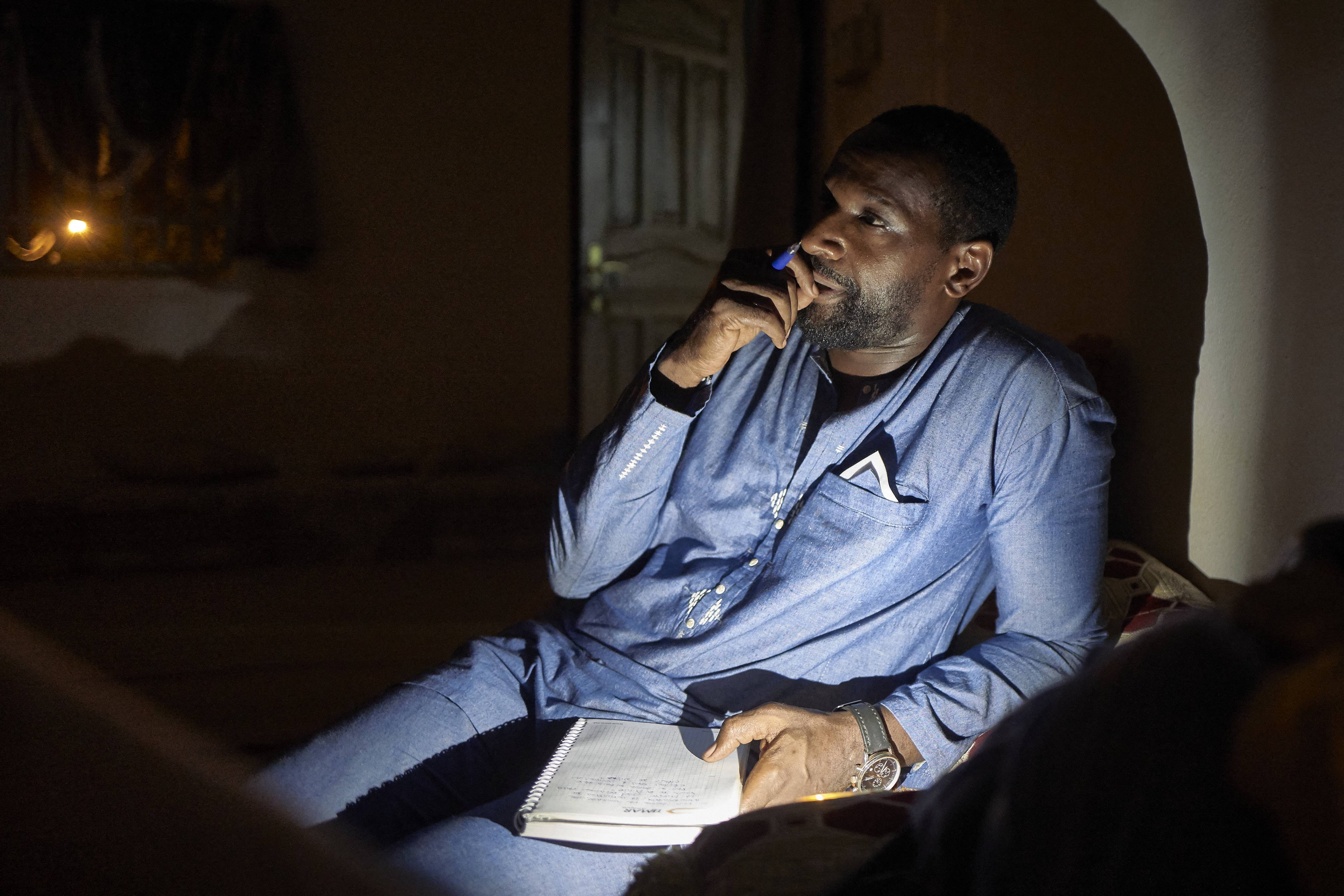 French journalist Olivier Dubois is photographed while reporting in Nioro, Mali, on September 14, 2020. (Photo by Michele Cattani / AFP) (Photo by MICHELE CATTANI/AFP via Getty Images)