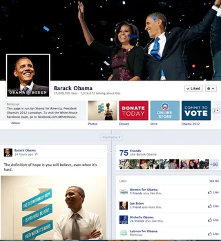 Total Obama &quot;Likes&quot; on Facebook: 33 Million - (Source: Facebook) (Photo: Barack Obama/Facebook)