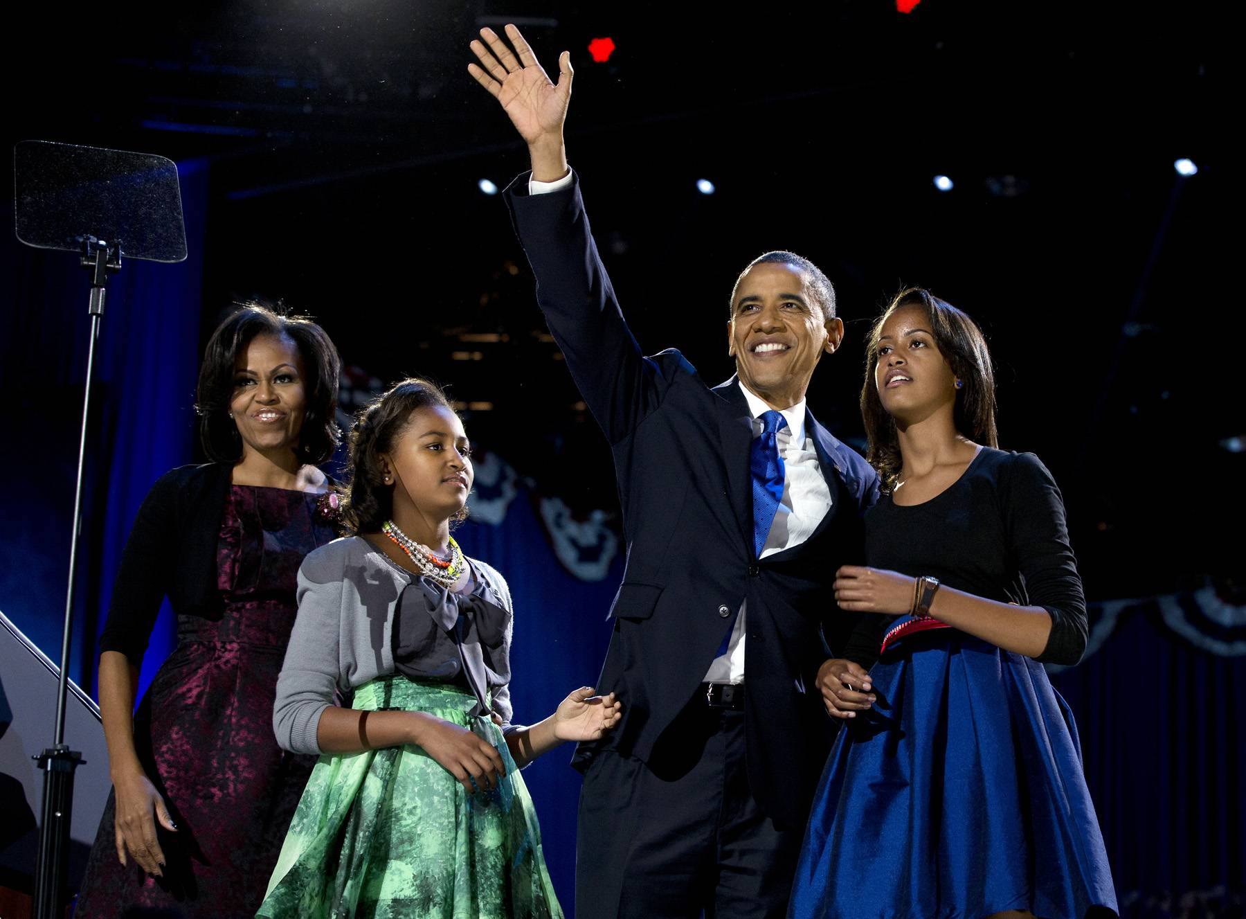 Barack Obama, Michelle Obama, Sasha Obama, Malia Obama