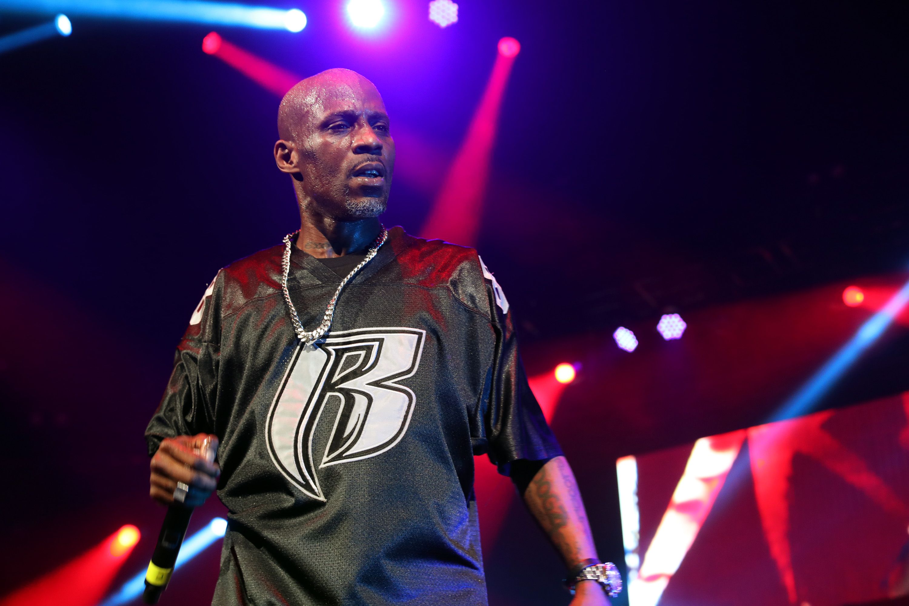 NEW YORK, NY - APRIL 21:  DMX performs during the Ruff Ryders Reunion Concert at Barclays Center on April 21, 2017 in New York City.  (Photo by Johnny Nunez/WireImage)
