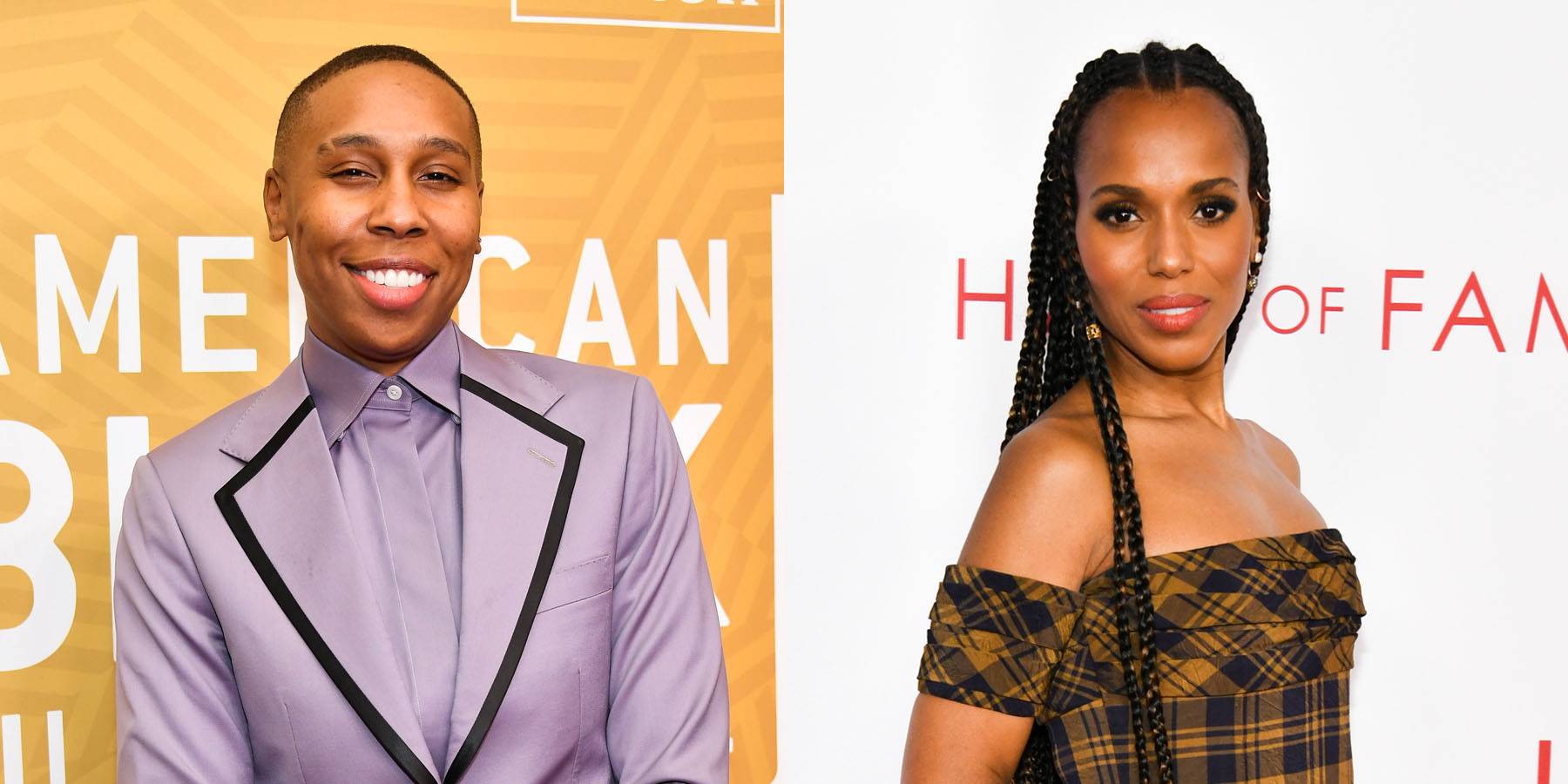 Lena Waithe and Kerry Washington on BET Buzz 2021