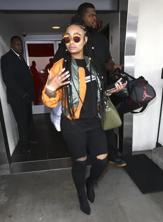 Blac Chyna - Blac Chyna was spotted arriving into LAX airport. (Photo: PacificCoastNews)