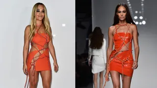 Rita Ora and Jourdan Dunn - Orange just may be the new black after both these ladies slayed this Atelier Versace couture dress. The lace-up mini is hot on the singer and model. Win and win.(Photo fro left: Pascal Le Segretain/Getty Images, Pascal Le Segretain/Getty Images)