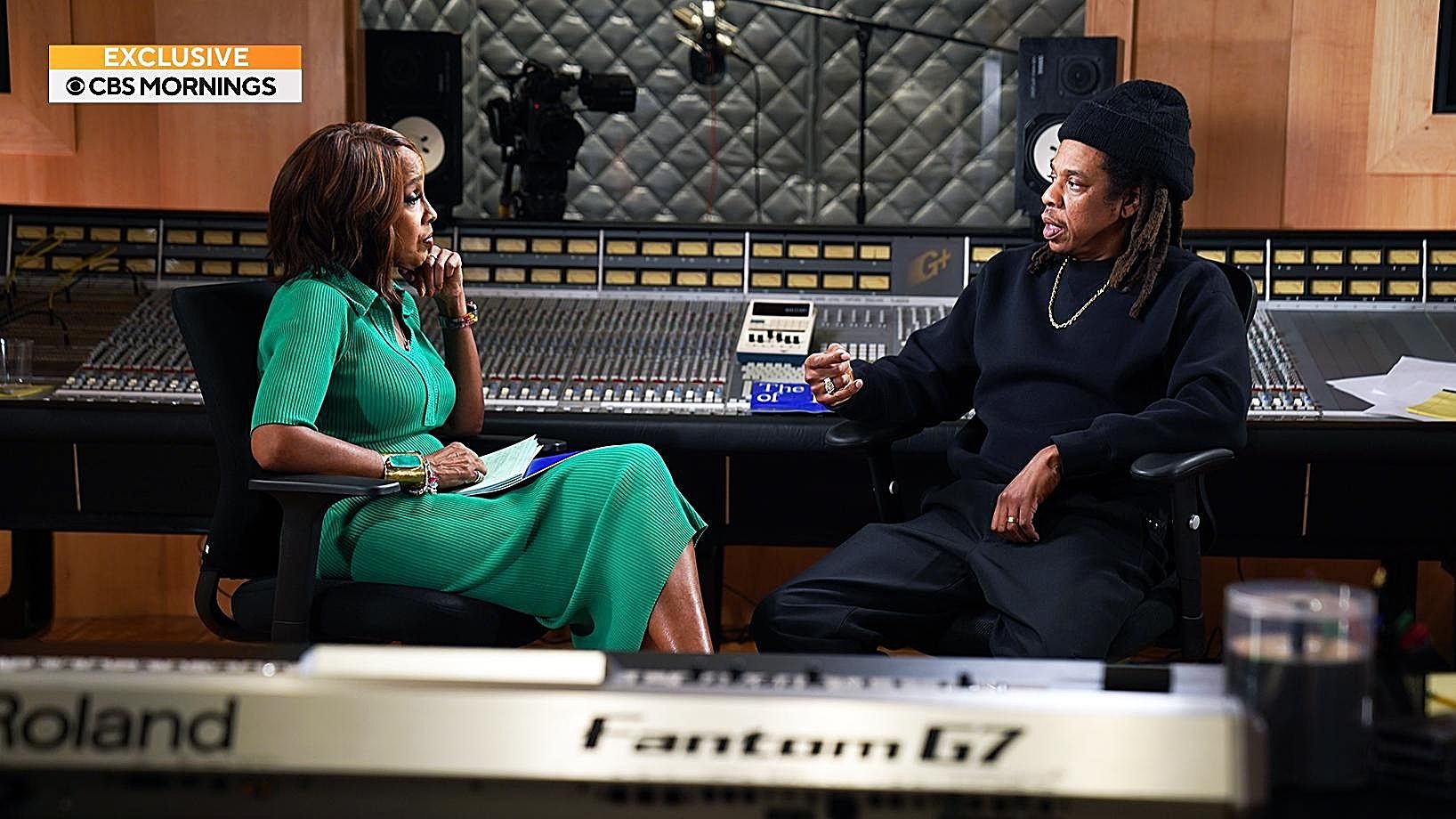 CBS Mornings co-host Gayle King and music mogul JAY-Z. 