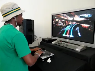 Norfolk State University&nbsp;&nbsp; - On the DJ Hero 1s and 2s.(Photo: BET)