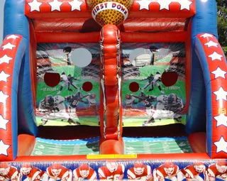 Virginia State University&nbsp; - Inflatable football game.  (Photo: BET)