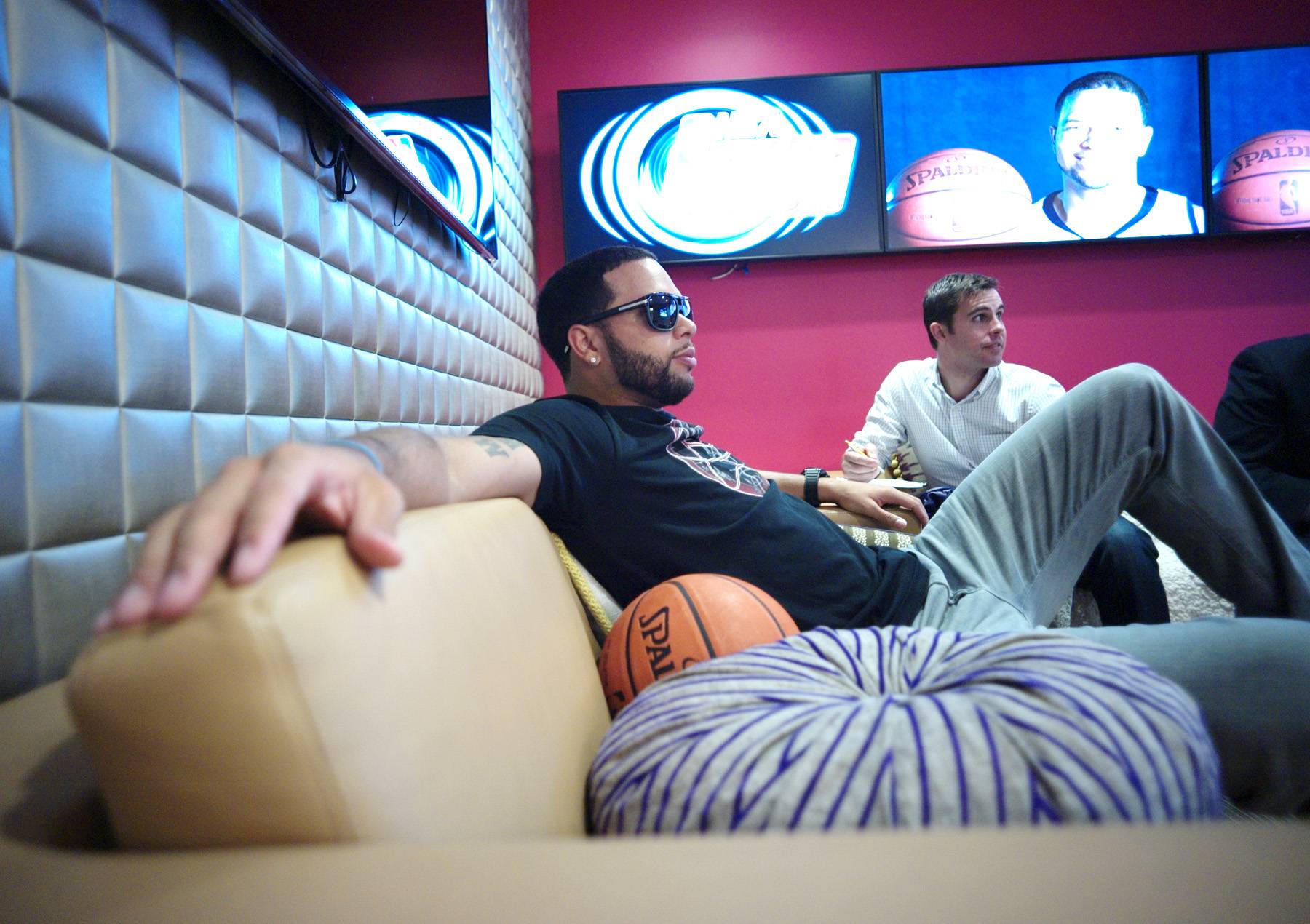 Point Blank - NBA point guard Deron Williams backstage at 106 &amp; Park, September 10, 2012. (Photo: John Ricard / BET)