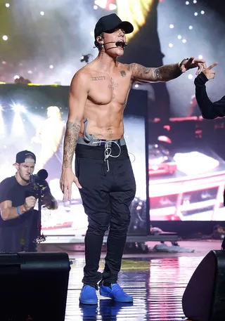 Justin Bieber - Justin Bieber headlined day two and had the crowd in an roar while performing a few skateboard tricks on stage and whipped his version of the &quot;nae-nae&quot; too.&nbsp;(Photo: John Lamparski/WireImage)