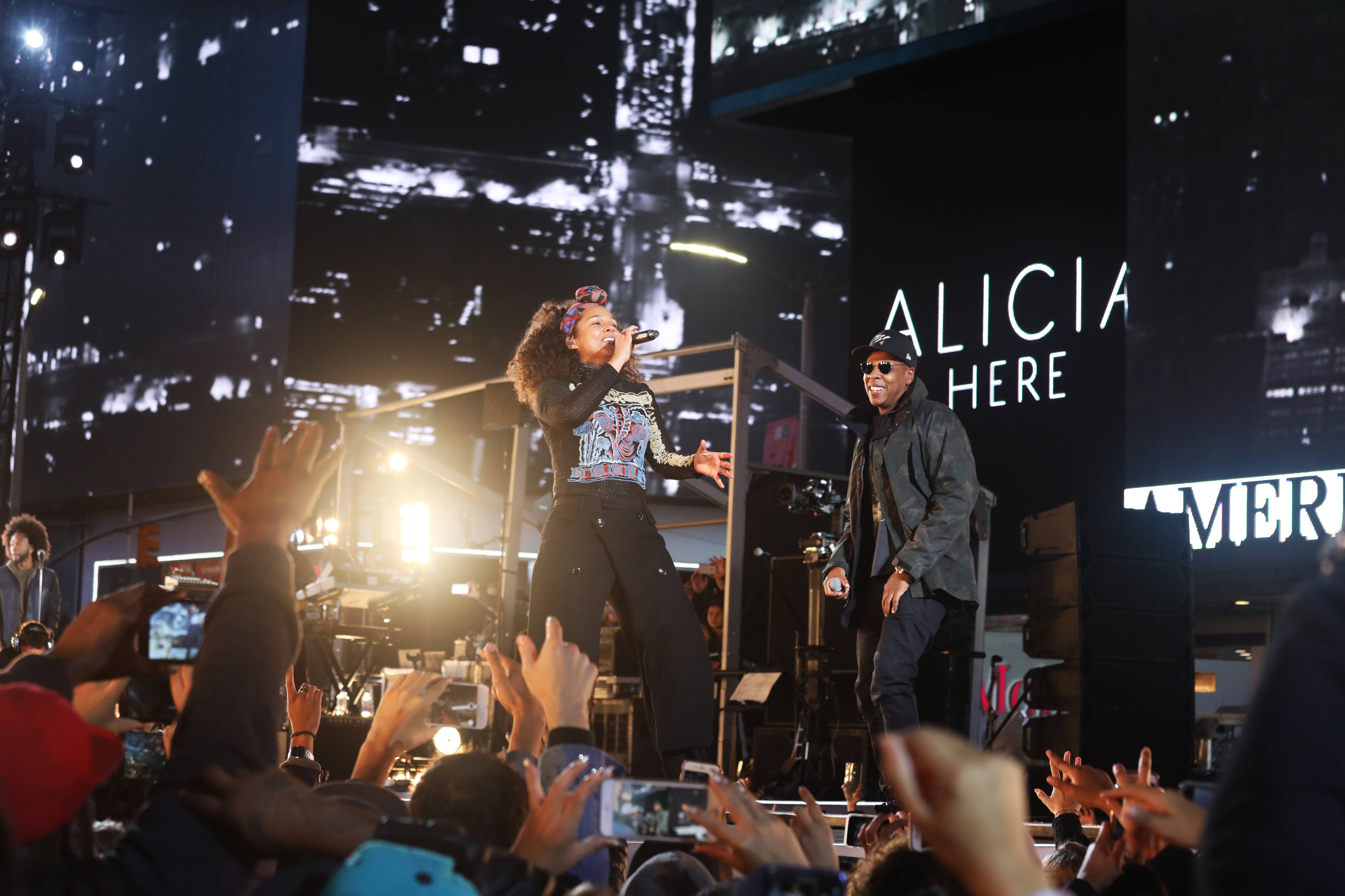 Alicia Keys and Jay Z