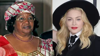 Malawi president Joyce Banda chastising Madonna:&nbsp; - "For her to tell the whole world that she is building schools in Malawi when she has actually only contributed to the construction of classrooms is not compatible with manners of someone who thinks she deserves to be revered with state grandeur.”&nbsp;(Photos from left: Lefteris Pitarakis - WPA Pool /Getty Images, Jason Merritt/Getty Images)