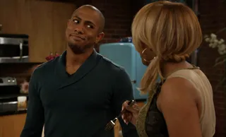 It's On! - Good googa mooga! There goes Rashad's baby. (Photo: BET)