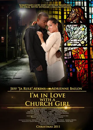 I'm In Love With a Church Girl, Thursday at 2P/1C - Adrienne Bailon and Ja Rule are trusting God with their hearts. Take a look at other epic Black love films now!(Photo: Reverence Gospel Media Films)